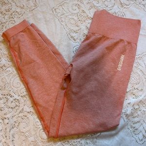 Gymshark L Adapt fleece peach Leggings